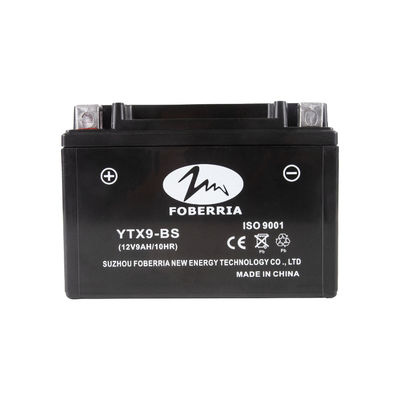 Motorrad-Batterie-niedriger Innenwiderstand 12V9AH YTX9BS