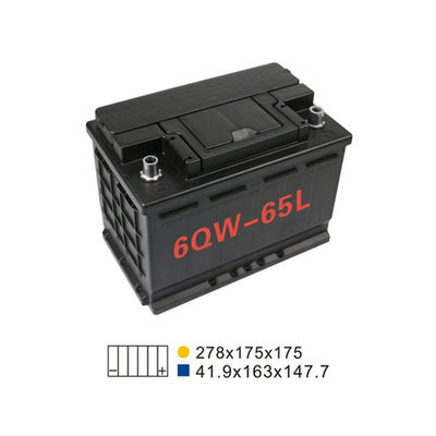 570A 68AH 6 Qw 65L Auto der Auto-Anfangsendbatterie-274*175*190mm, das Batterie anstellt
